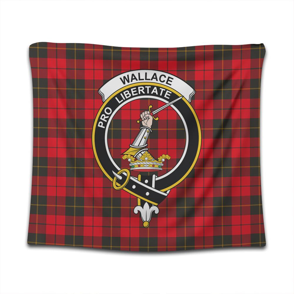 Wallace Weathered Tartan Classic Crest Tapestry