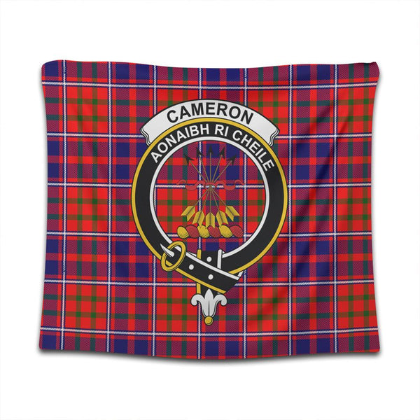 Cameron of Lochiel Modern Tartan Classic Crest Tapestry