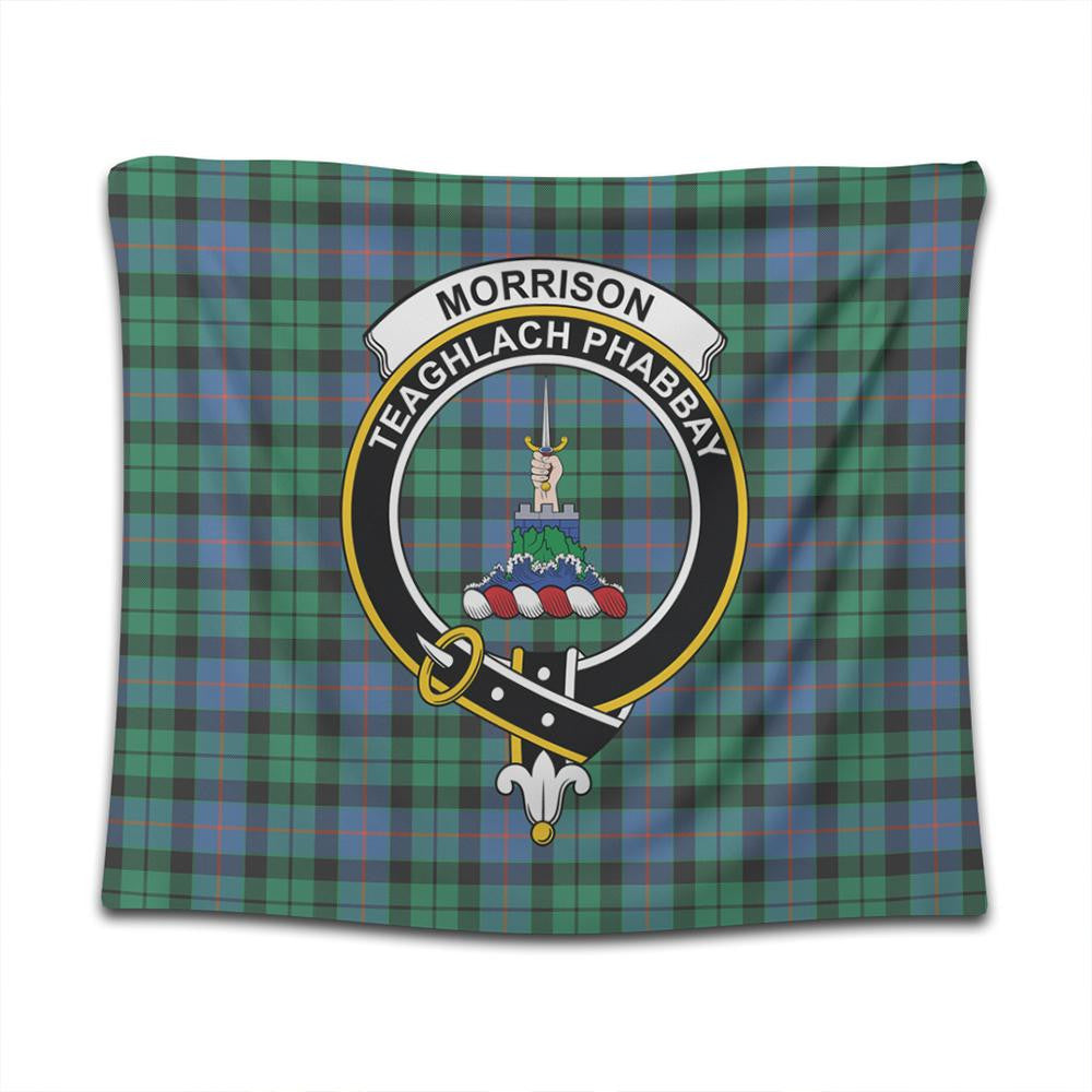 Morrison Ancient Tartan Classic Crest Tapestry