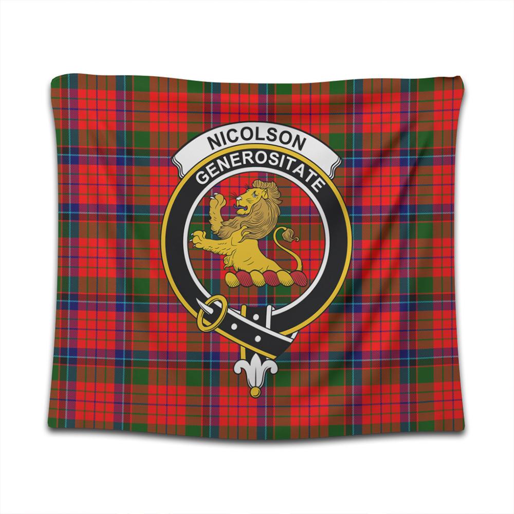 Nicolson Modern Tartan Classic Crest Tapestry