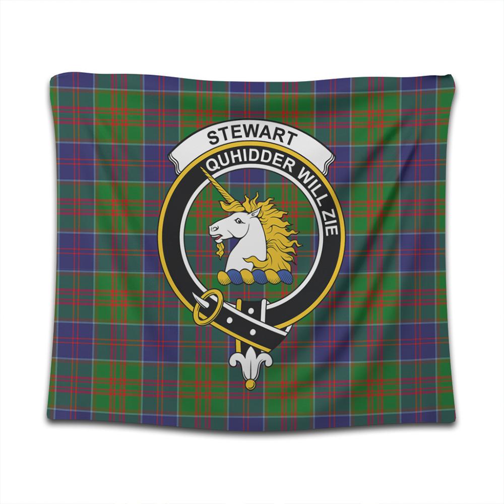 Stewart of Appin Hunting Modern Tartan Classic Crest Tapestry