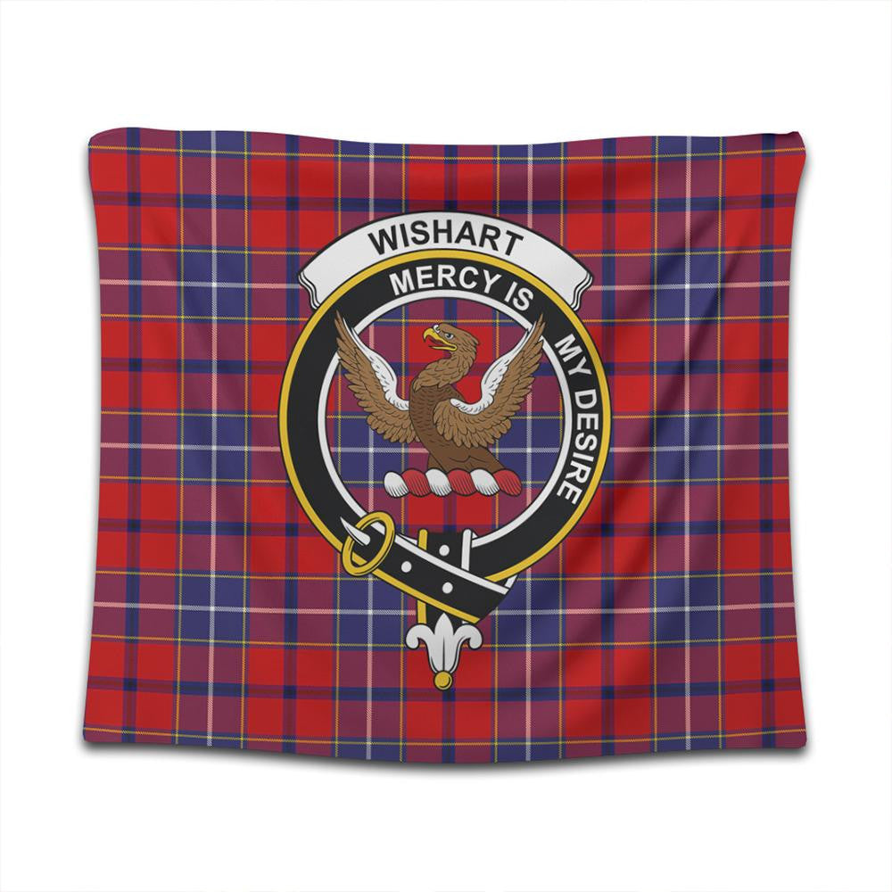 Wishart Dress Tartan Classic Crest Tapestry