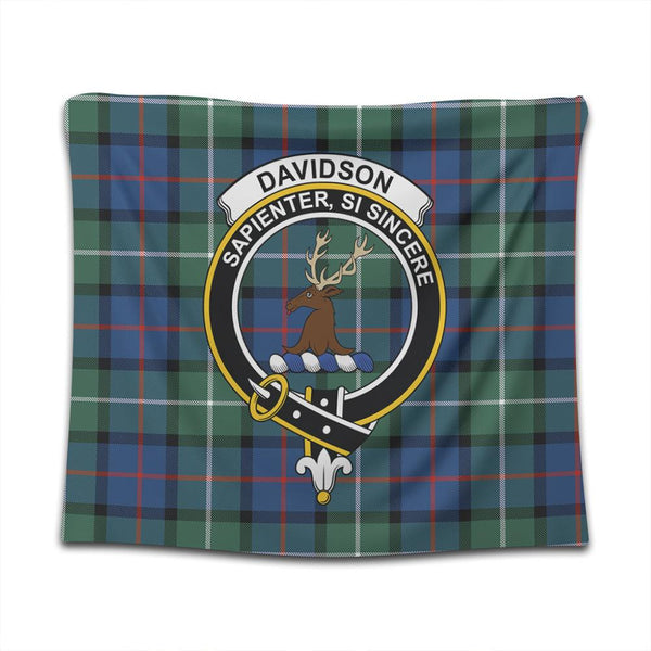 Davidson of Tulloch Tartan Classic Crest Tapestry