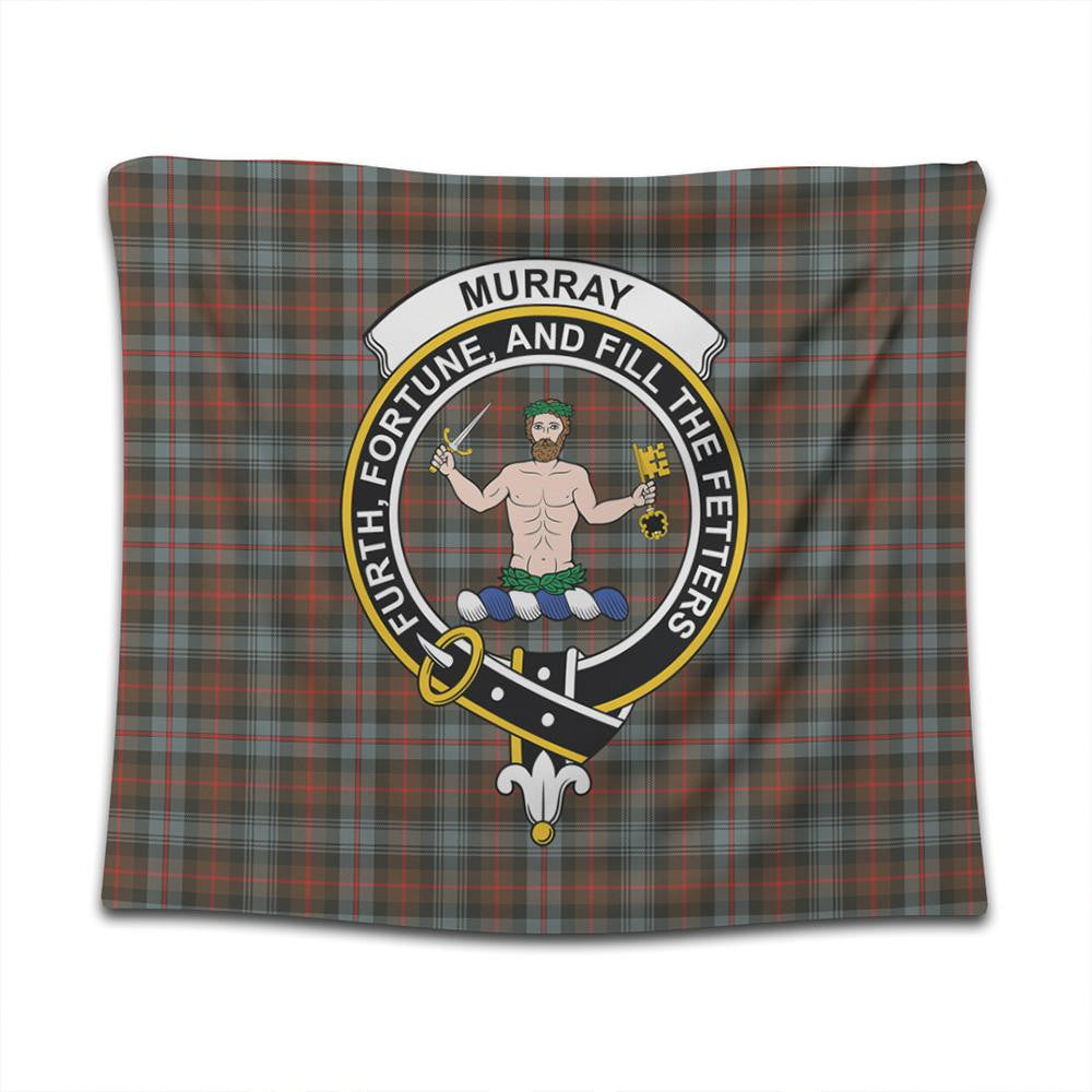 Murray of Atholl Weathered Tartan Classic Crest Tapestry