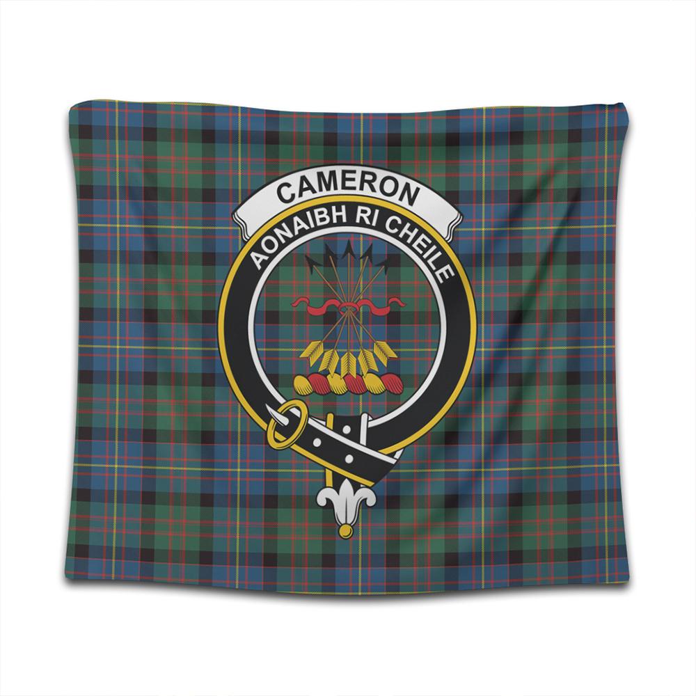 Cameron of Erracht Ancient Tartan Classic Crest Tapestry