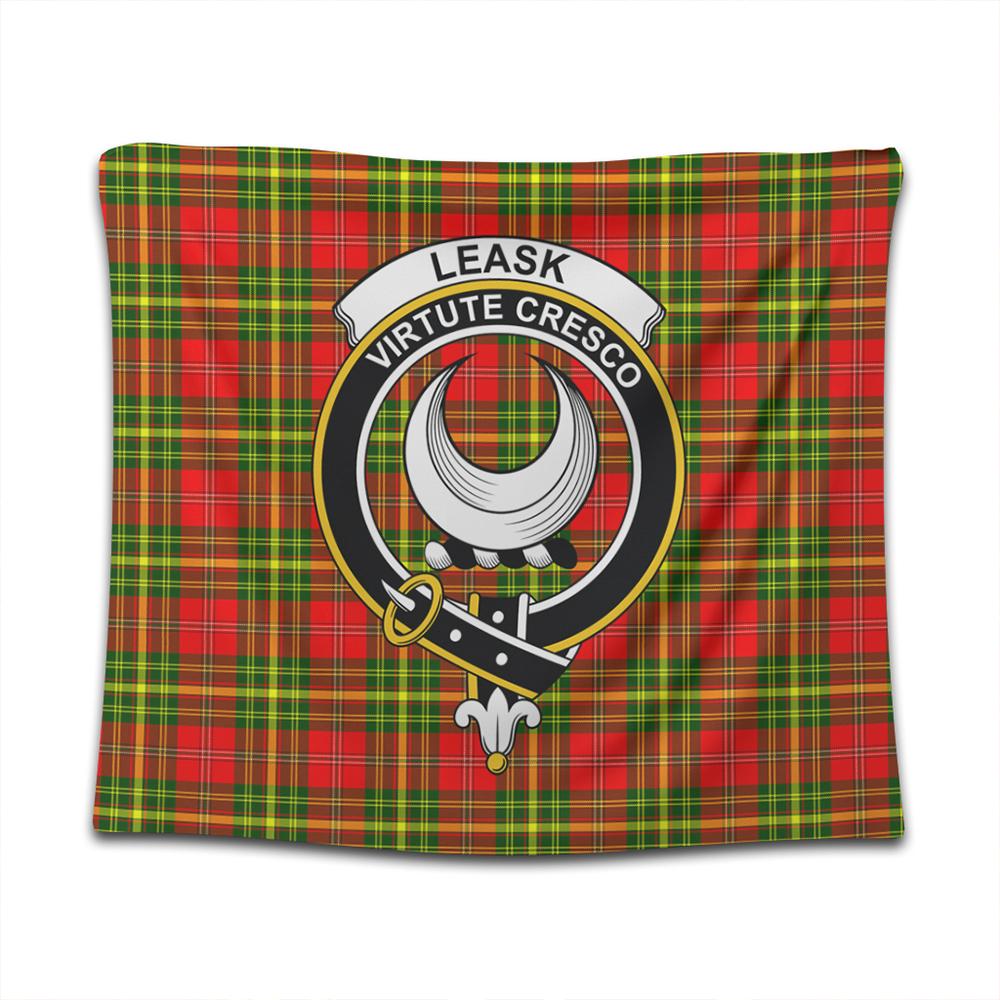 Leask Tartan Classic Crest Tapestry