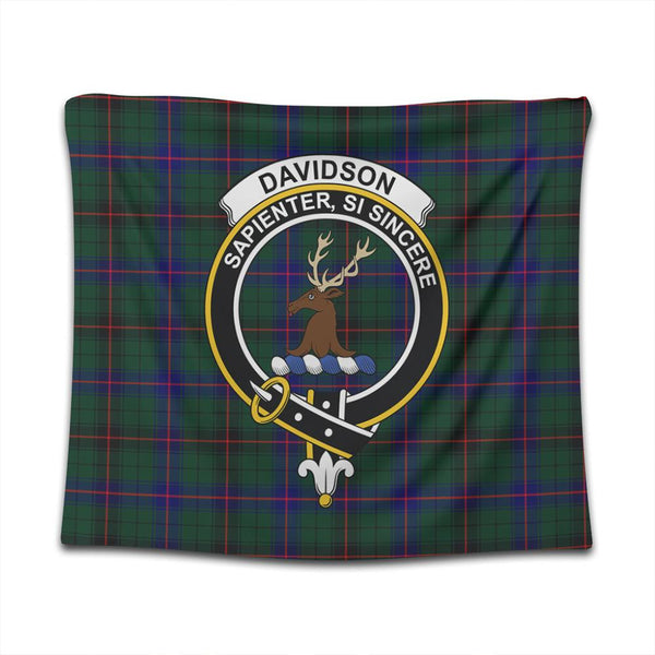 Davidson Modern Tartan Classic Crest Tapestry