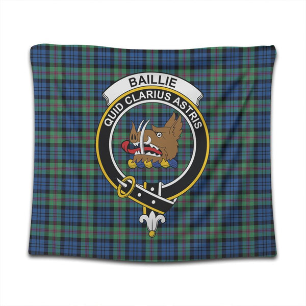 Baillie Ancient Tartan Classic Crest Tapestry