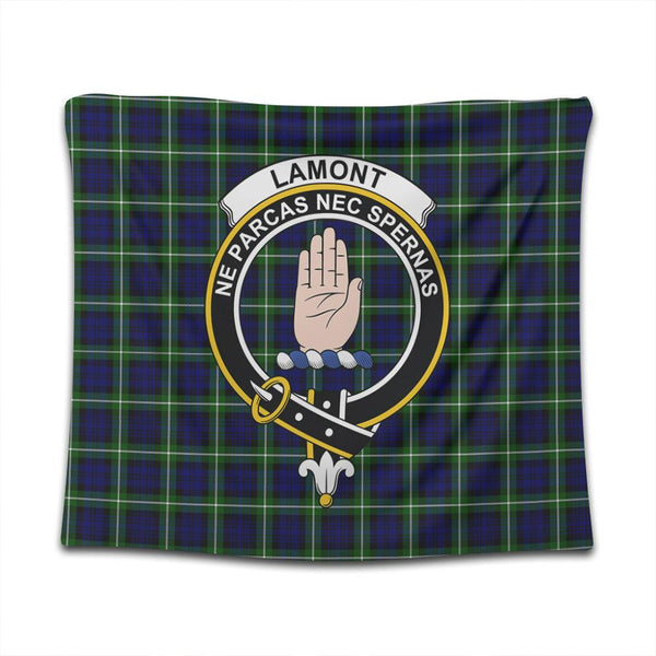 Lamont Modern Tartan Classic Crest Tapestry