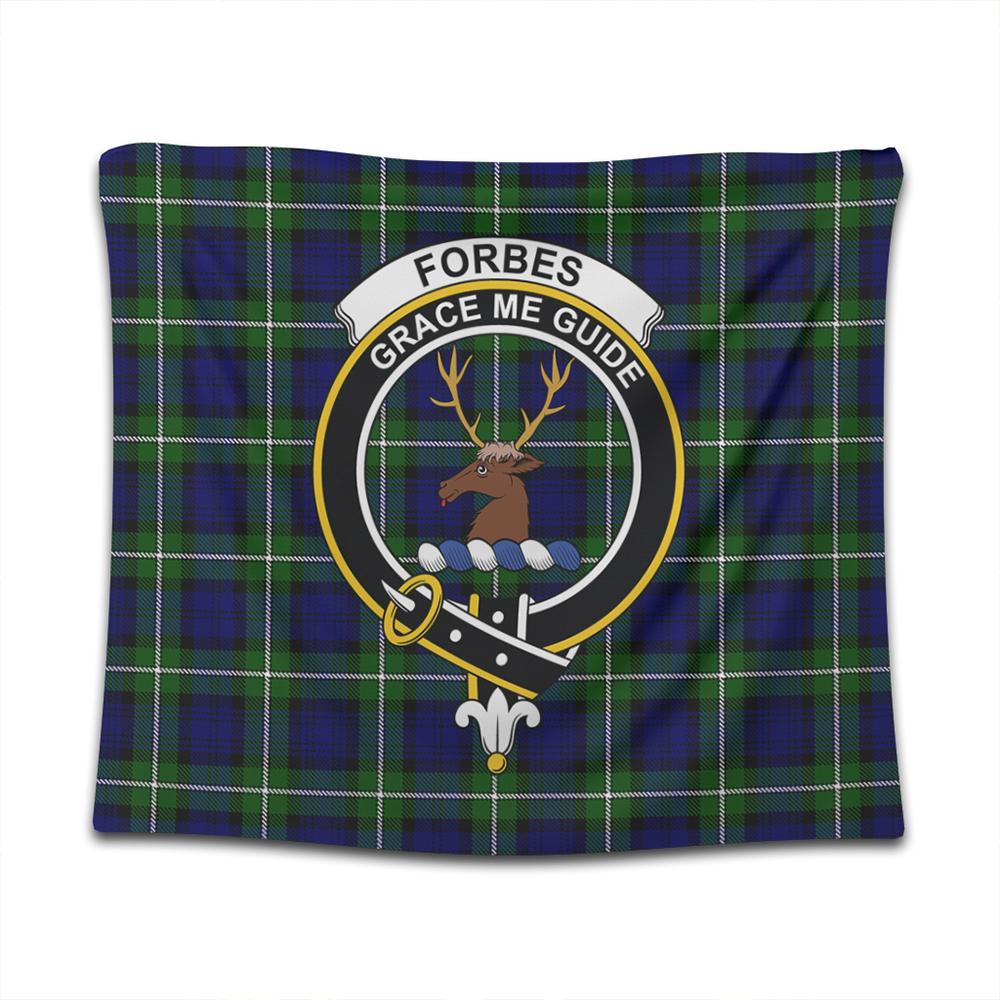 Forbes Modern Tartan Classic Crest Tapestry