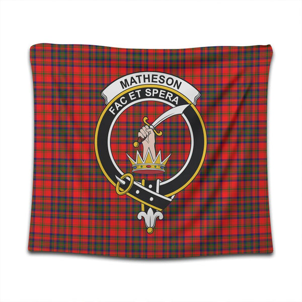 Matheson Modern Tartan Classic Crest Tapestry