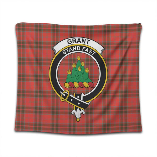 Grant Weathered Tartan Classic Crest Tapestry