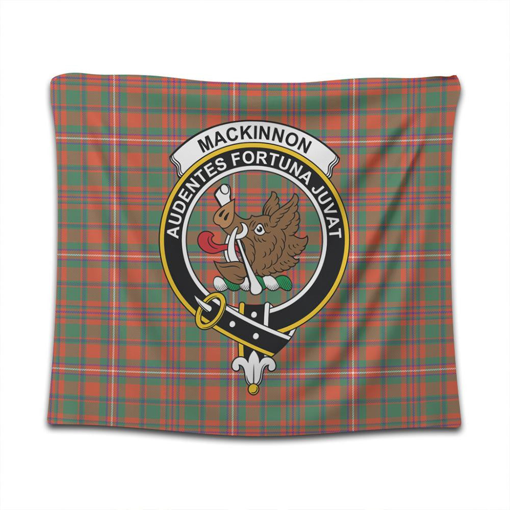 MacKinnon Ancient Tartan Classic Crest Tapestry