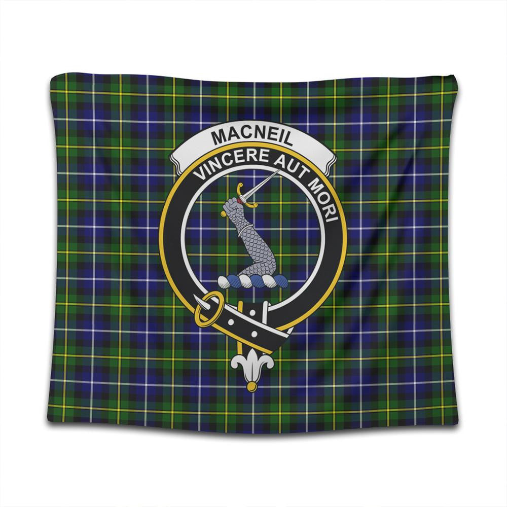 MacNeill of Barra Modern Tartan Classic Crest Tapestry