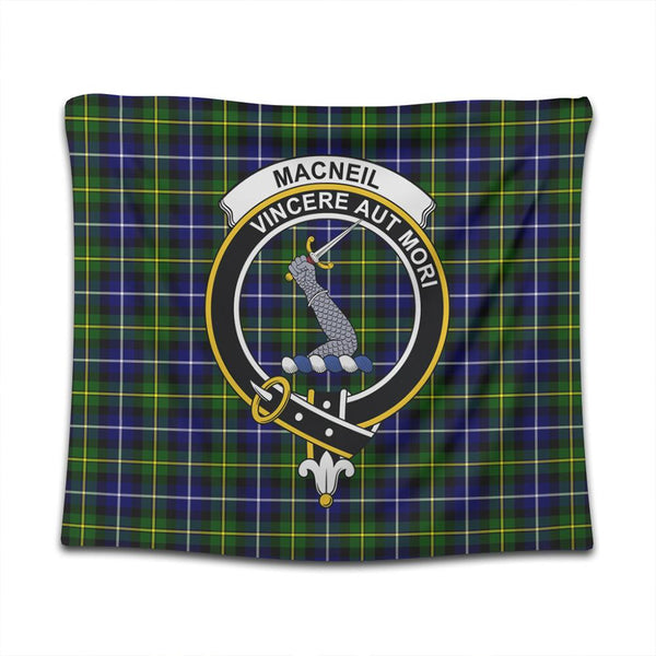 MacNeill of Barra Modern Tartan Classic Crest Tapestry