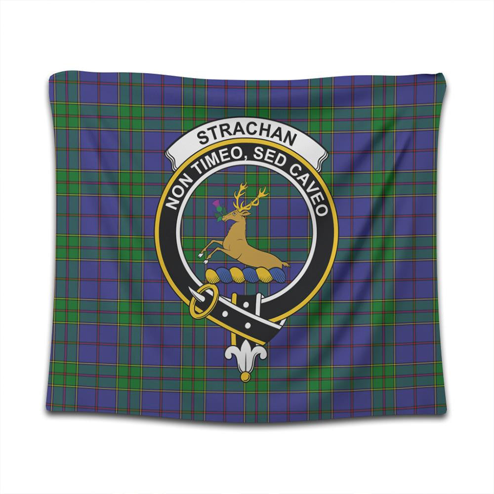 Strachan Tartan Classic Crest Tapestry