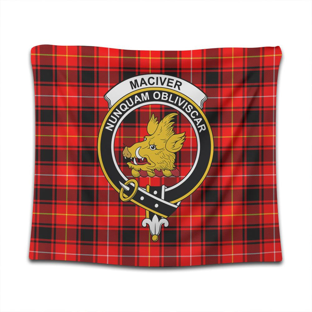 MacIver Modern Tartan Classic Crest Tapestry