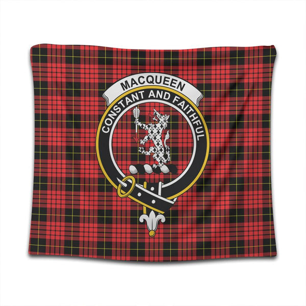 MacQueen Modern Tartan Classic Crest Tapestry