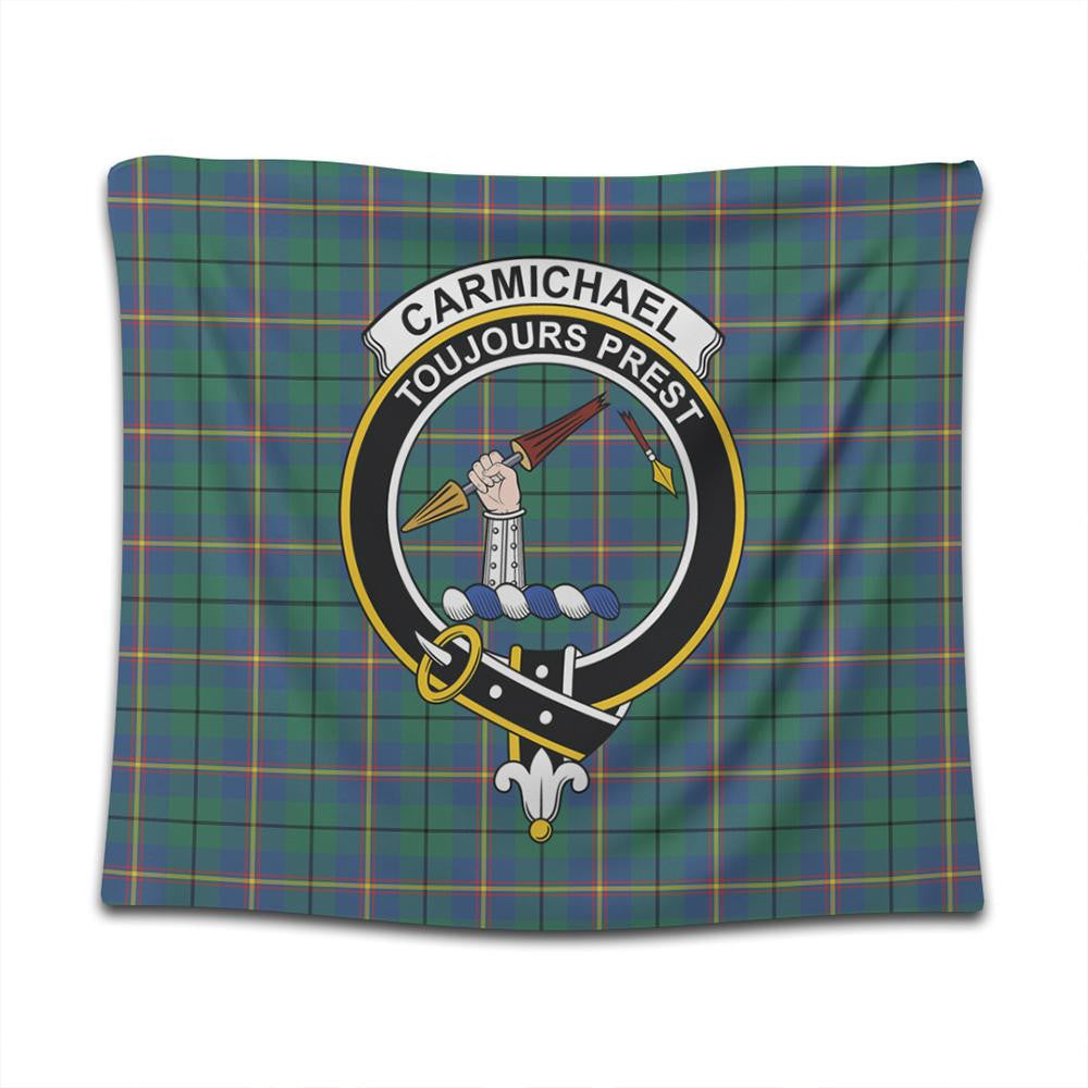 Carmichael Ancient Tartan Classic Crest Tapestry