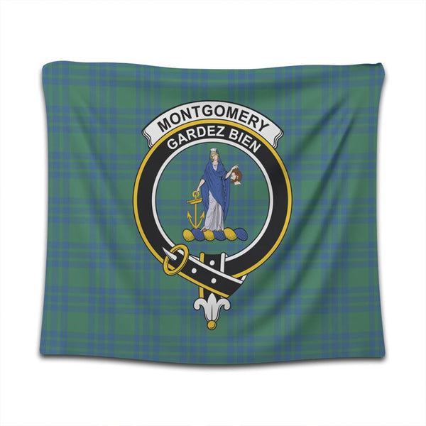 Montgomery Ancient Tartan Classic Crest Tapestry