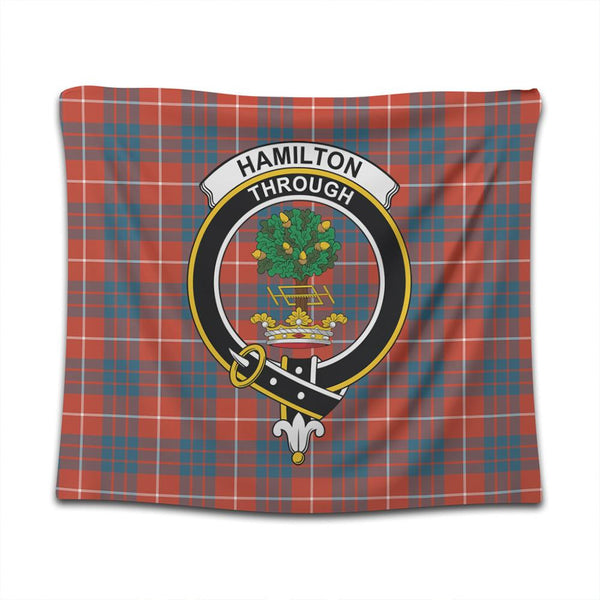 Hamilton Ancient Tartan Classic Crest Tapestry