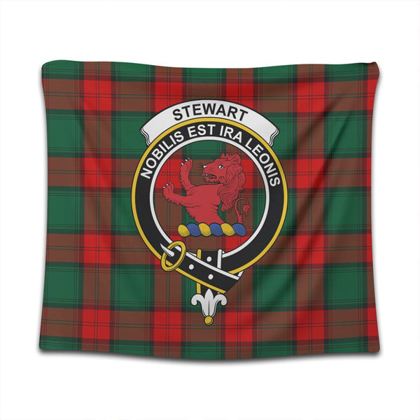 Stewart Atholl Modern Tartan Classic Crest Tapestry