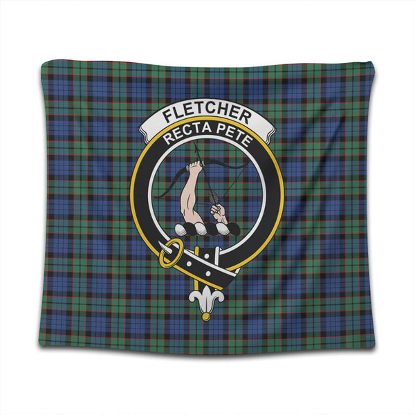 Fletcher Ancient Tartan Classic Crest Tapestry