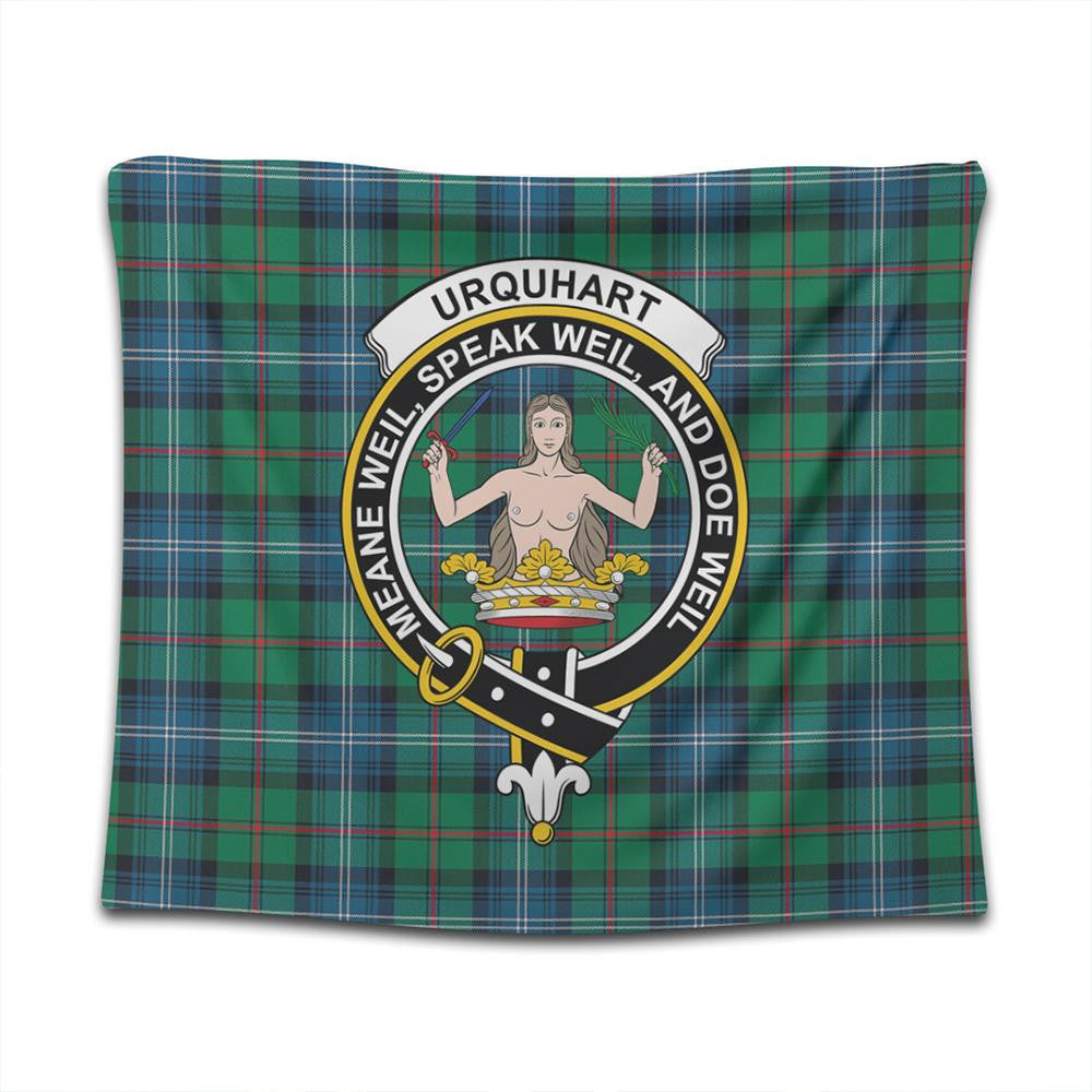 Urquhart Ancient Tartan Classic Crest Tapestry