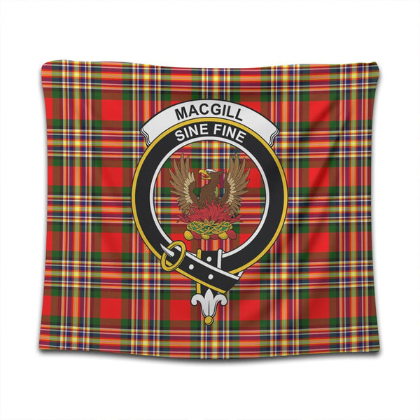 MacGill Modern Tartan Classic Crest Tapestry