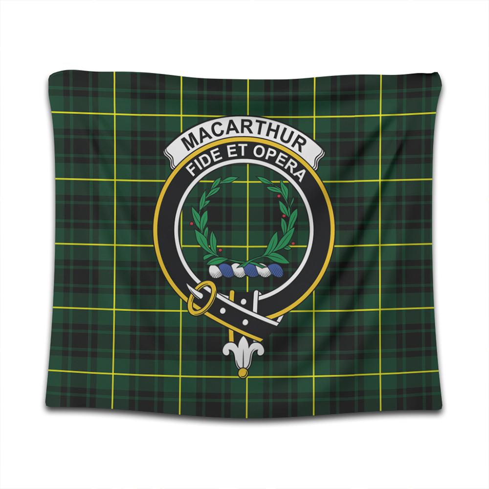 MacArthur Modern Tartan Classic Crest Tapestry