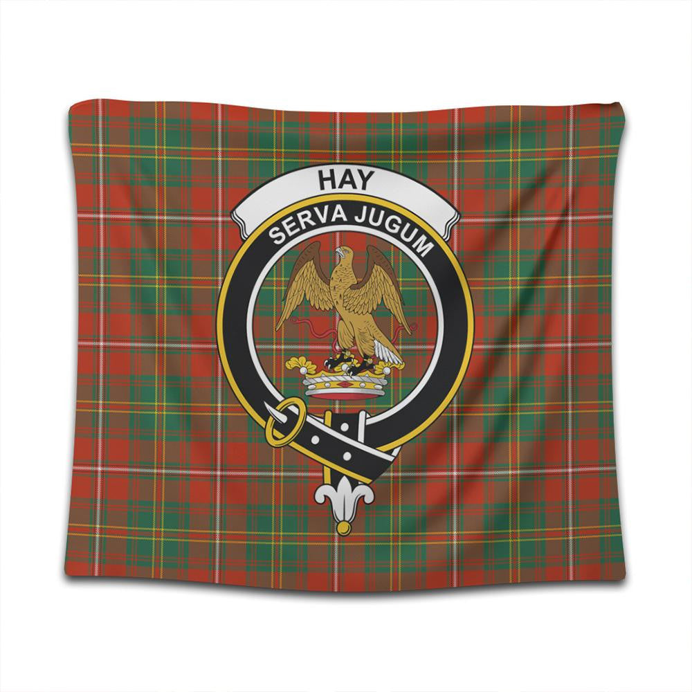 Hay Ancient Tartan Classic Crest Tapestry