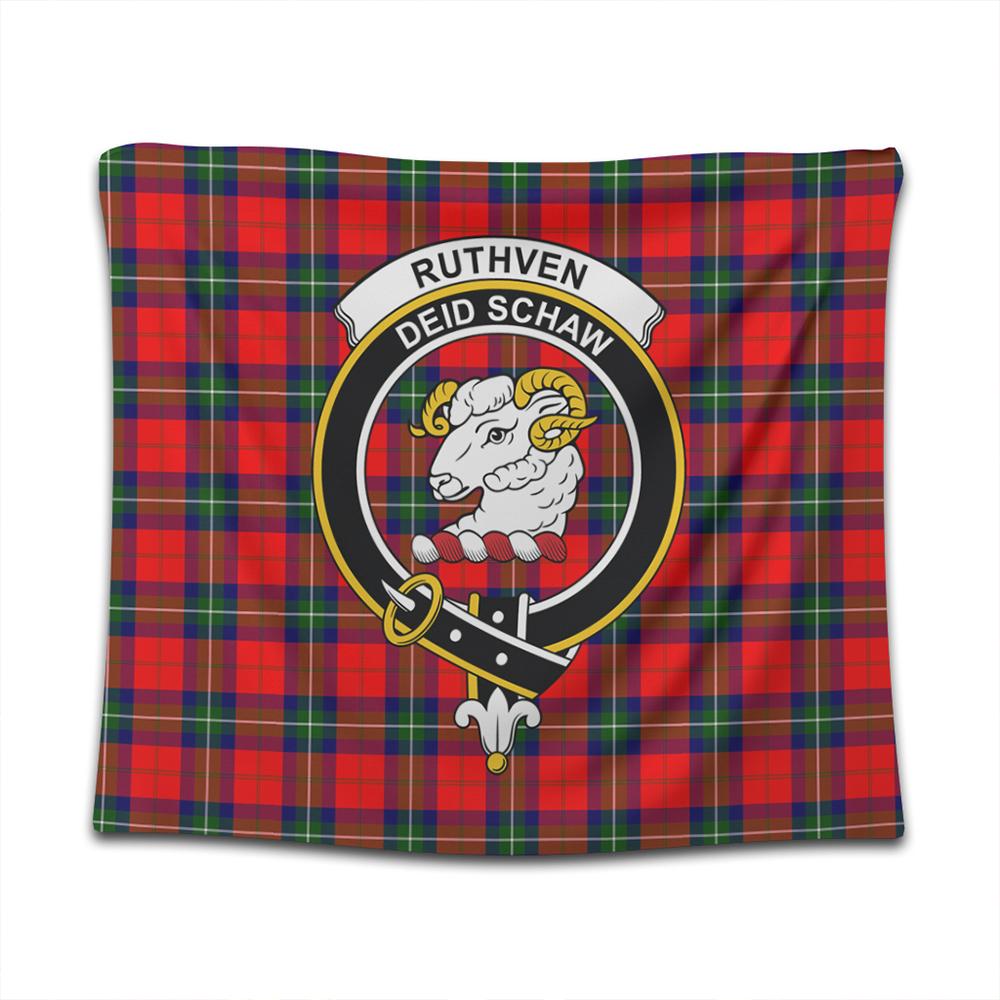 Ruthven Modern Tartan Classic Crest Tapestry