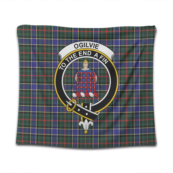 Ogilvie of Airlie Ancient Tartan Classic Crest Tapestry