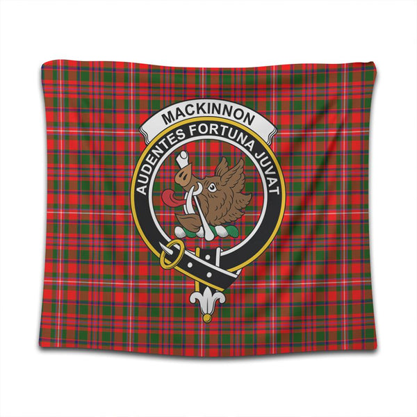 MacKinnon Modern Tartan Classic Crest Tapestry