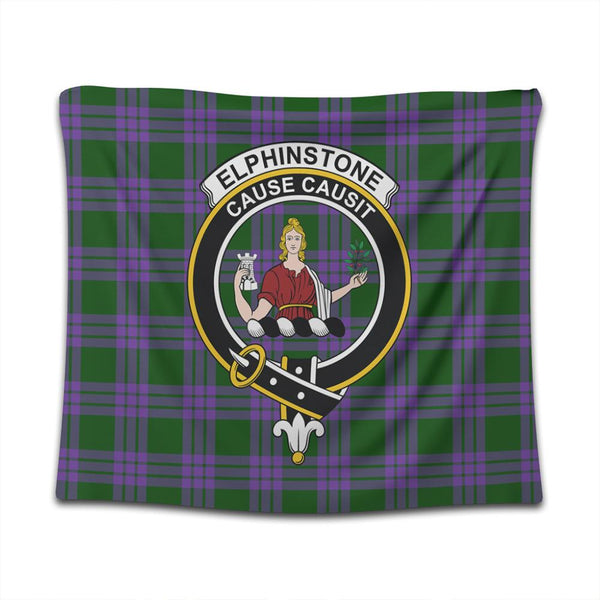 Elphinstone Tartan Classic Crest Tapestry