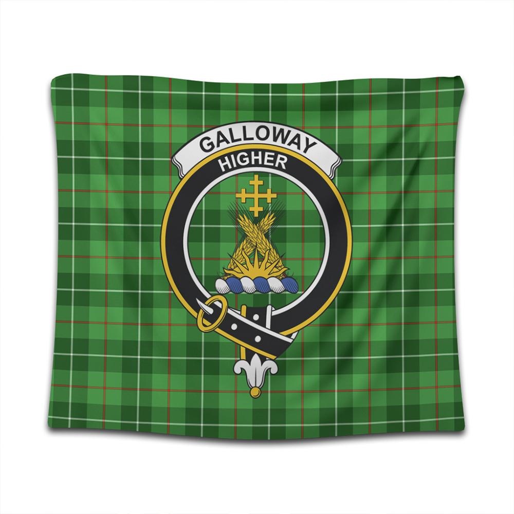 Galloway District Tartan Classic Crest Tapestry