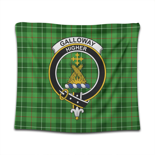 Galloway District Tartan Classic Crest Tapestry