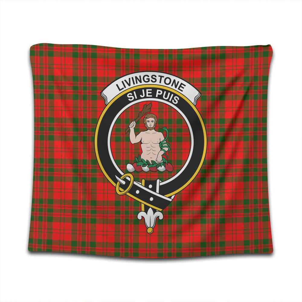 Livingstone Modern Tartan Classic Crest Tapestry