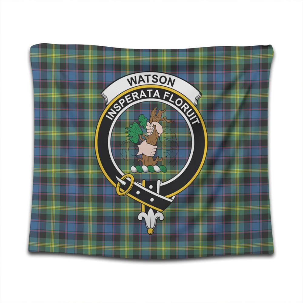 Watson Ancient Tartan Classic Crest Tapestry