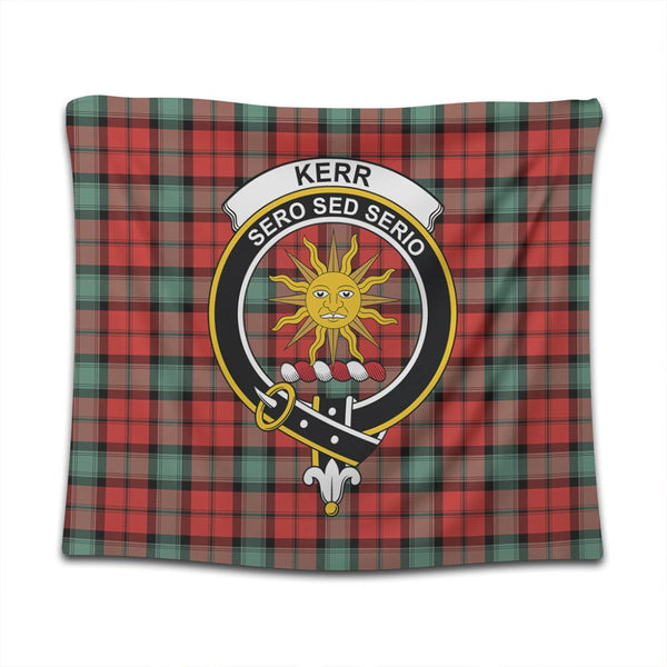 Kerr Ancient Tartan Classic Crest Tapestry