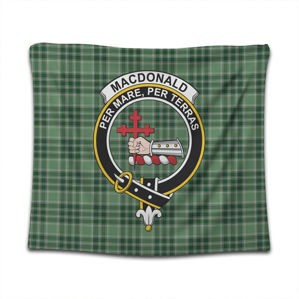 MacDonald Lord of the Isles Hunting Tartan Classic Crest Tapestry