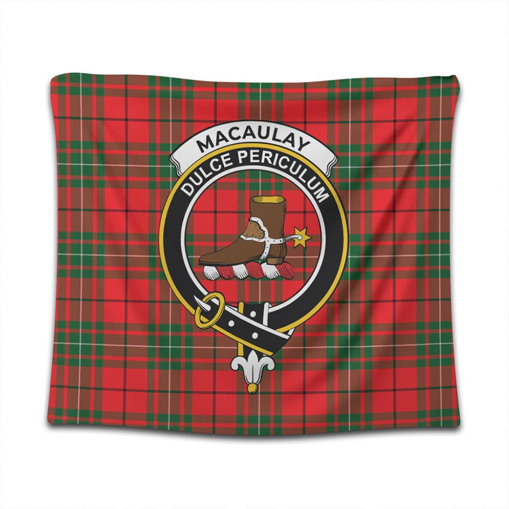 MacAulay Modern Tartan Classic Crest Tapestry