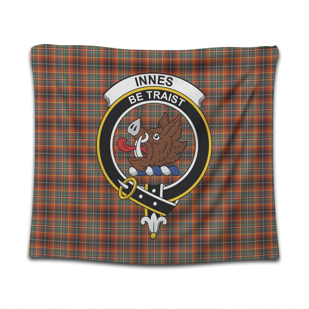 Innes Ancient Tartan Classic Crest Tapestry