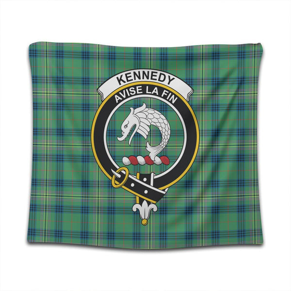 Kennedy Ancient Tartan Classic Crest Tapestry