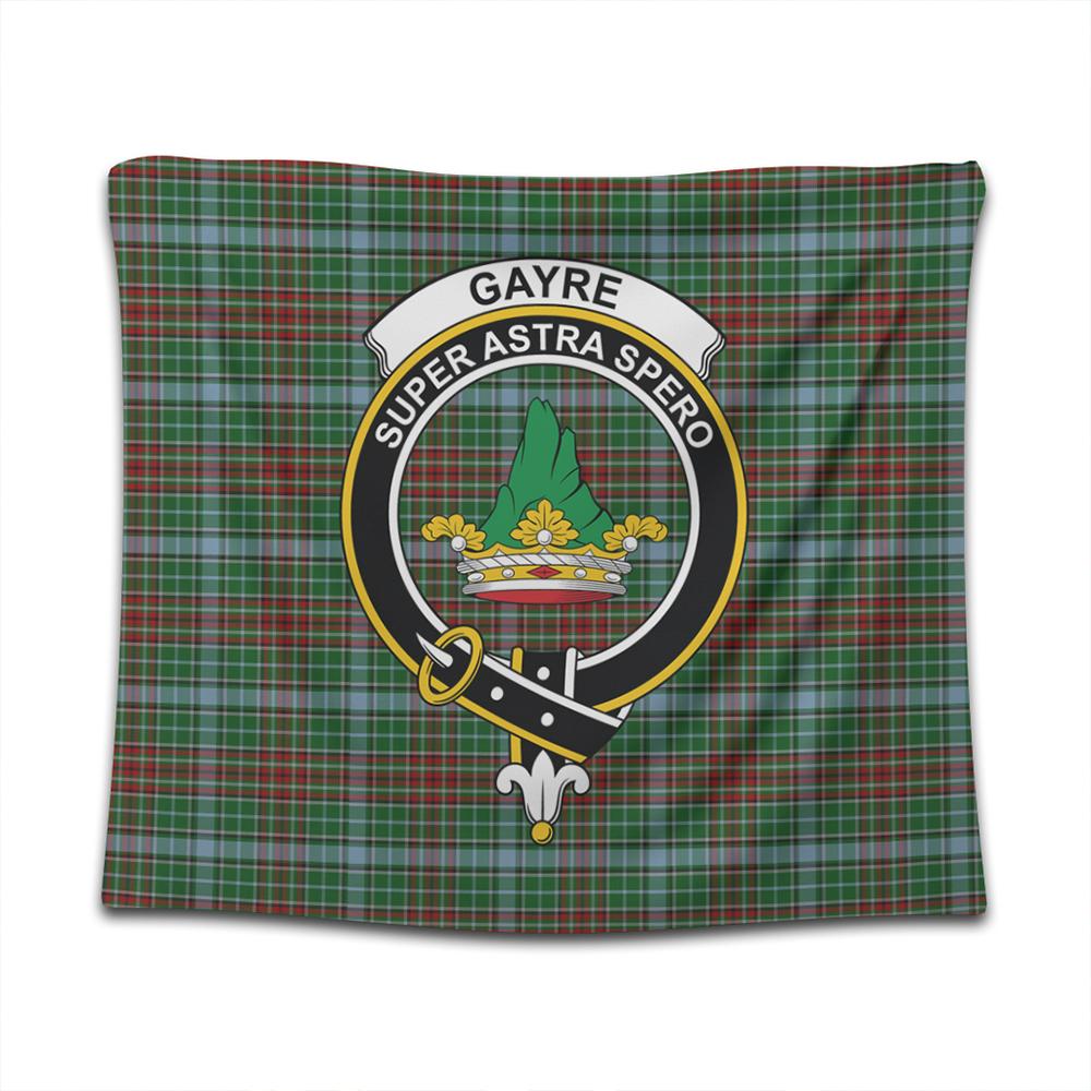 Gayre Tartan Classic Crest Tapestry