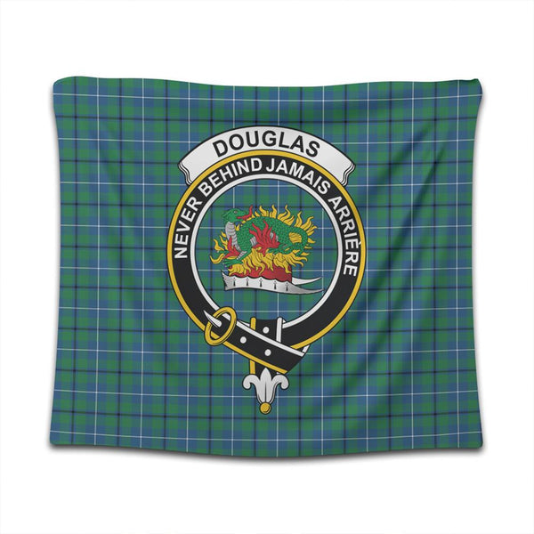 Douglas Ancient Tartan Classic Crest Tapestry