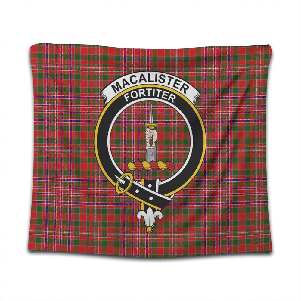 MacAlister Modern Tartan Classic Crest Tapestry