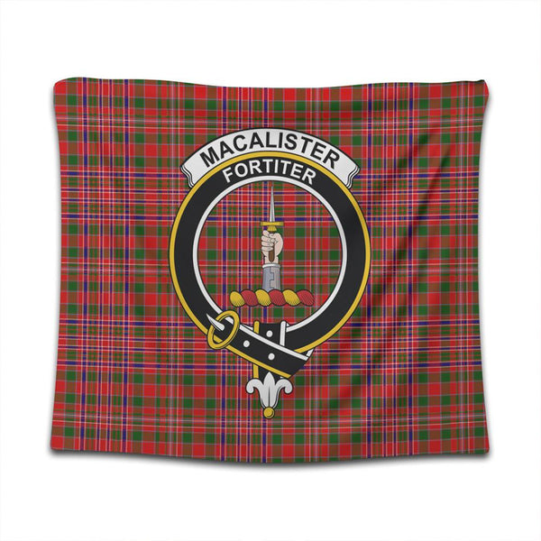 MacAlister Modern Tartan Classic Crest Tapestry