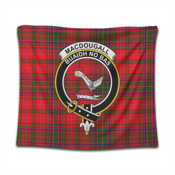 MacDougall Modern Tartan Classic Crest Tapestry