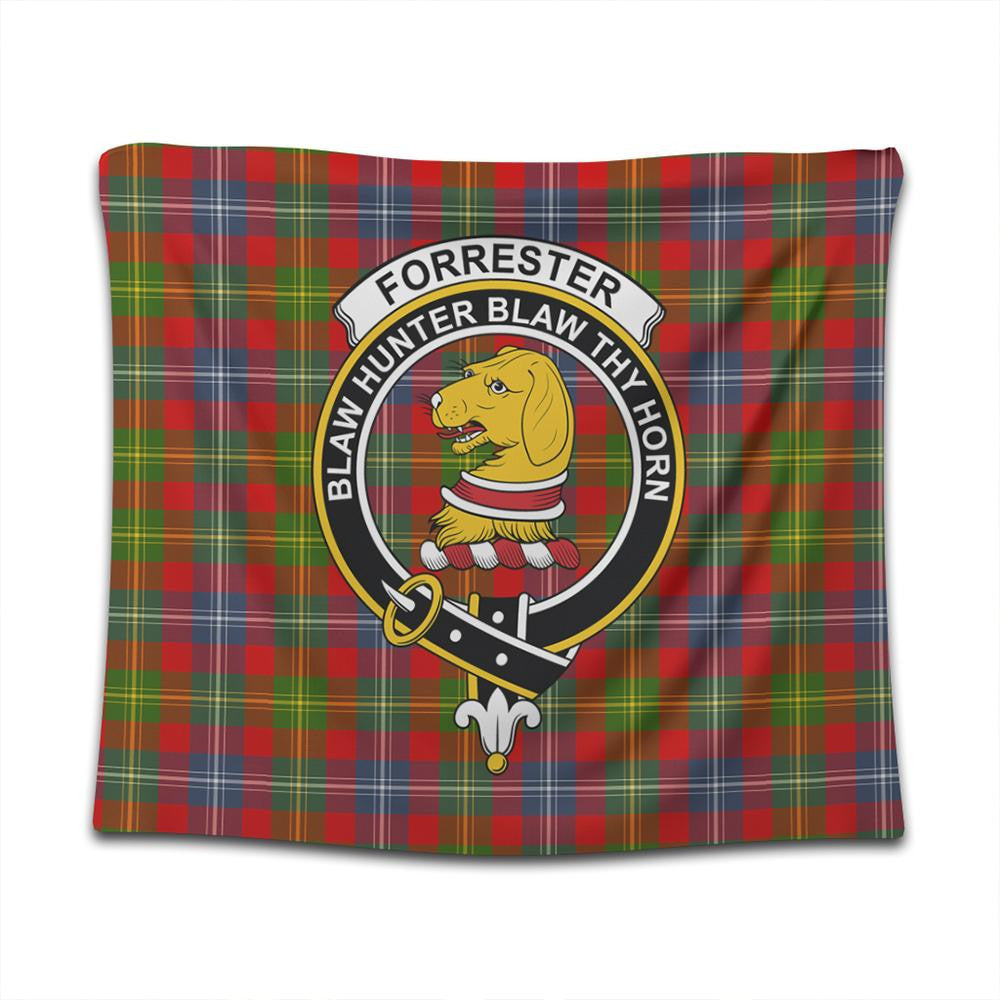 Forrester Tartan Classic Crest Tapestry